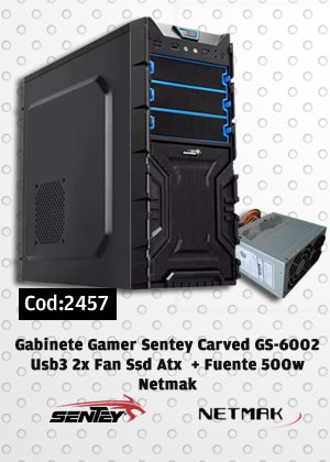 Combo Gabinete Gamer 2 